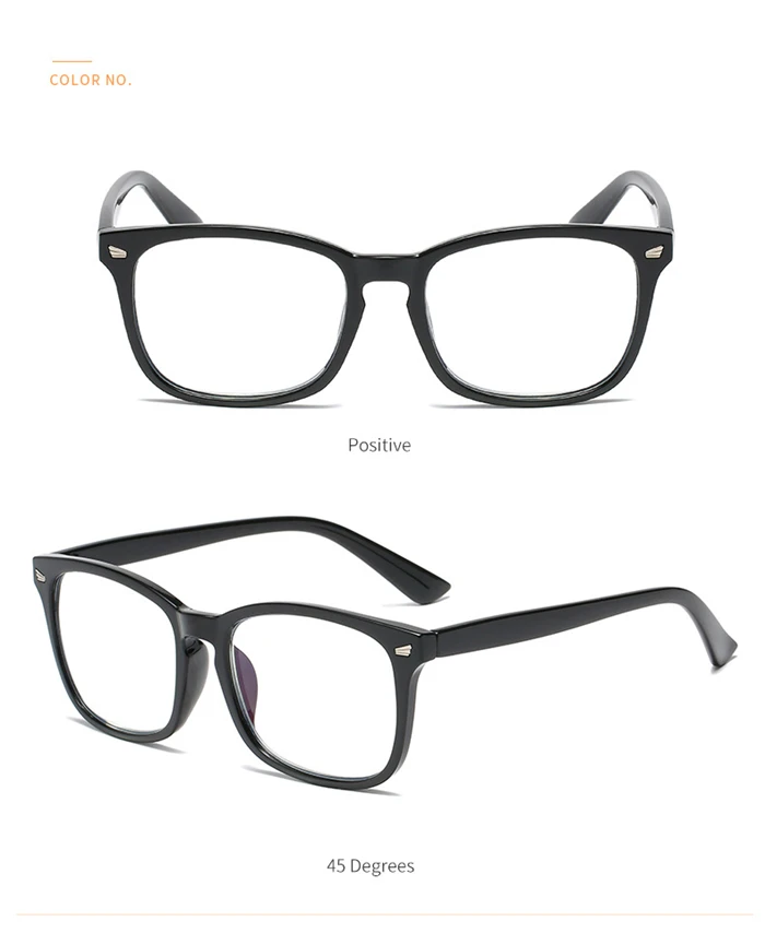 +1,0 +1,5 +2,0 +2,5 bis +4,0 Nieten, quadratisch, blaues Licht blockierende Weitsichtigkeitsbrille für ältere Menschen, Vintage-Hyperopiebrille – Detail 9