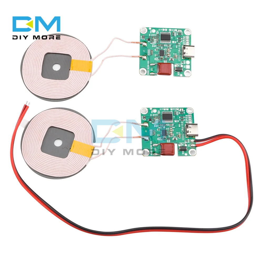 For Qi Wireless Charger Transmitter Module 15W/20W 5V 12V Fast Charging PCBA Circuit Board + Coil for Car Phone Battery