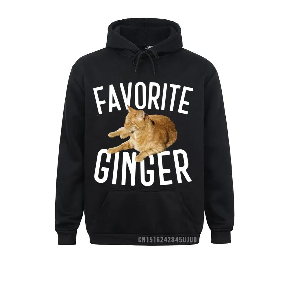 Favorite Ginger Tabby Cat Lover Graphic Gift Sweatshirt Sweatshirts Hoodies Long Sleeve Funky Normal Hoods Novelty Men