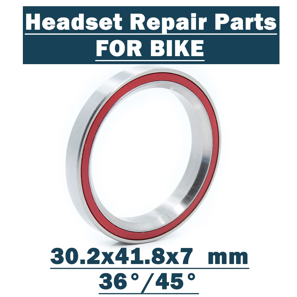 ACB845H7K Bike Headset Bearings 30.2*41.8*7 mm 36/45 Degree ( 2 PCS ) ACB Road MTB Angular Contact Bicycle Bearing 30.2 41.8 7