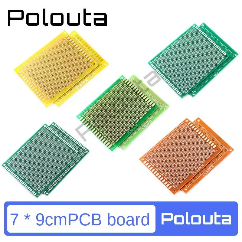 7 * 9cm 2.54  Double Side Copper and Tin Prototype Pcb Universal Board Fiberglass Board Bakelit /Epoxy/Green Oil Sockets Gold