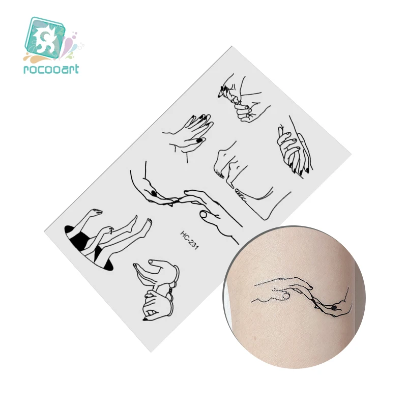 

1Sheet 10.5*6cm Henna Fake Flash Tattoo Sticker Fingers Toes Body Art Sexy Harajuku Waterproof Temporary Tattoo Men Women