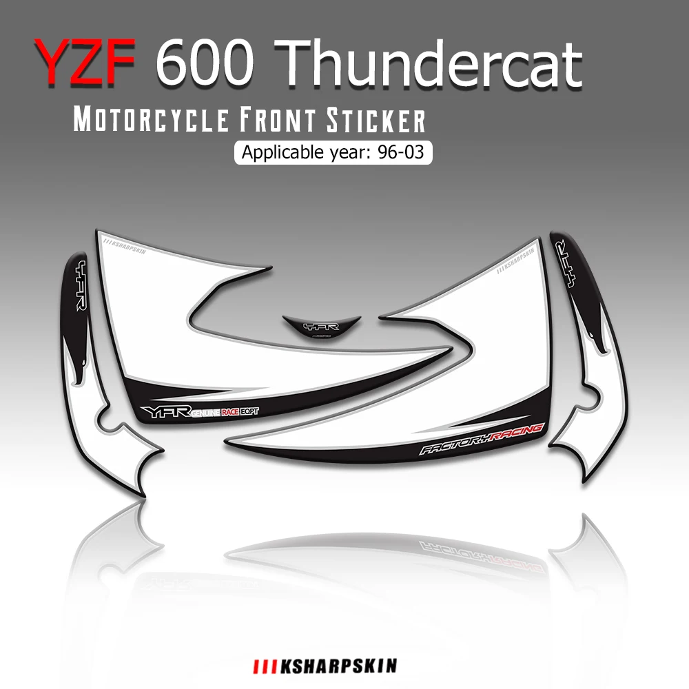 New sale 3D Gel Motorcycle Front Fairing Decals Sticker for Yamaha YZF600 Thundercat yzf 600 1996-2003 Motorcycle Accessories