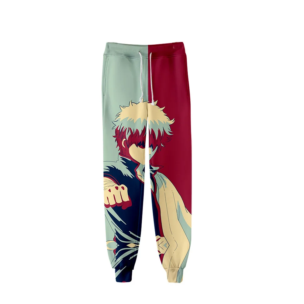 ญี่ปุ่นอะนิเมะ Gintama 3D Joggers กางเกงผู้ชาย/ผู้หญิงสบายๆกางเกง Hip Hop กางเกงขายาว Pantalon Homme Sakata Gintoki คอสเพลย์