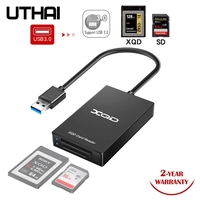 UTHAI Q02 Rocketek Multi-Function Type-c To XQD Card Reader USB 3.0 Card Reader M/G Memory Card Supports Speeds Up to 5Gbps