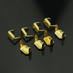 20 Pcs Brass Leather Staples Two Feet Rivets Buckle for Belt Loops Keeper Connecting Fastener Hardware Accessories