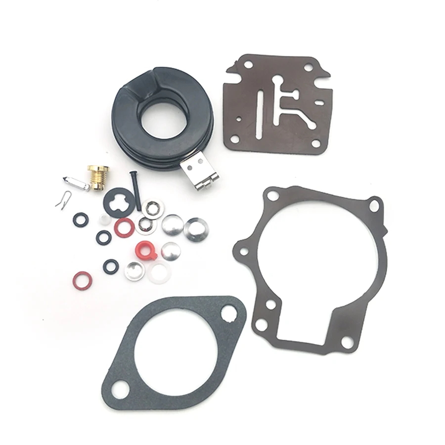 Carburetor Rebuild Repair Kit with Float For Johnson Evinrude18/20/25/28/30/40HP