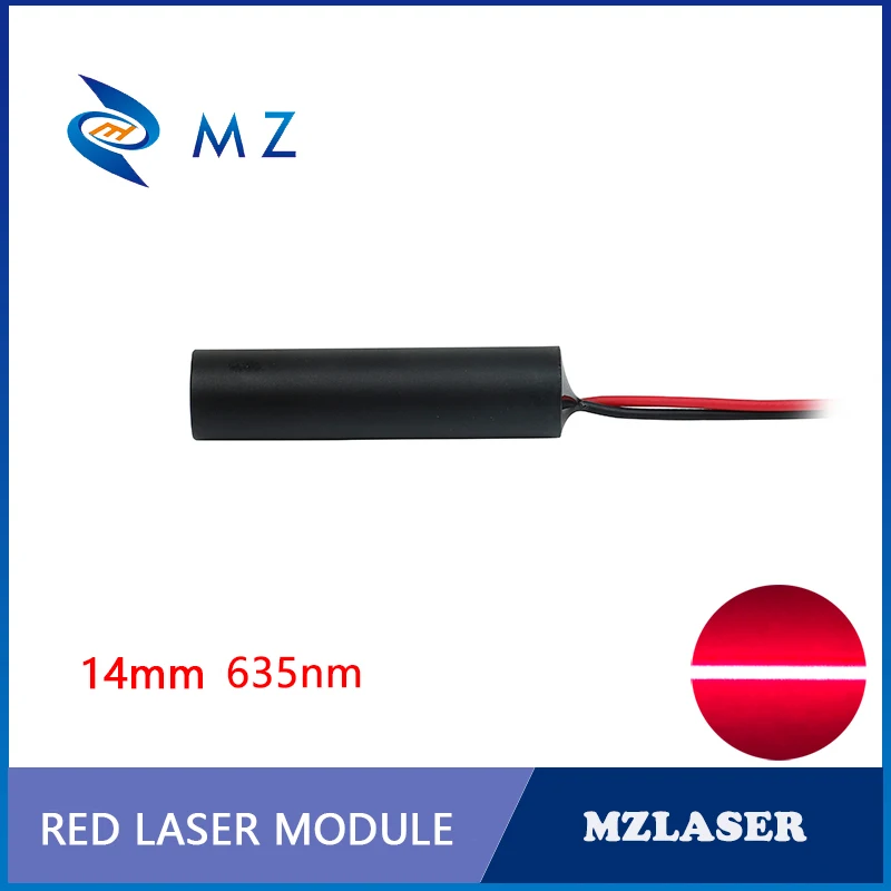 Alta qualità D14mm 635nm 10mw Line modulo Laser APC Circuit Driver modulo Laser rosso grado industriale