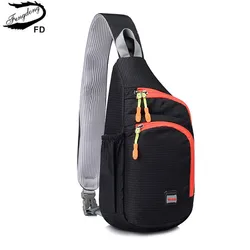 anti-theft chest bag small crossbody bag for travel outdoor sports bag waterproof bag nylon one shoulder front cycling bag pack