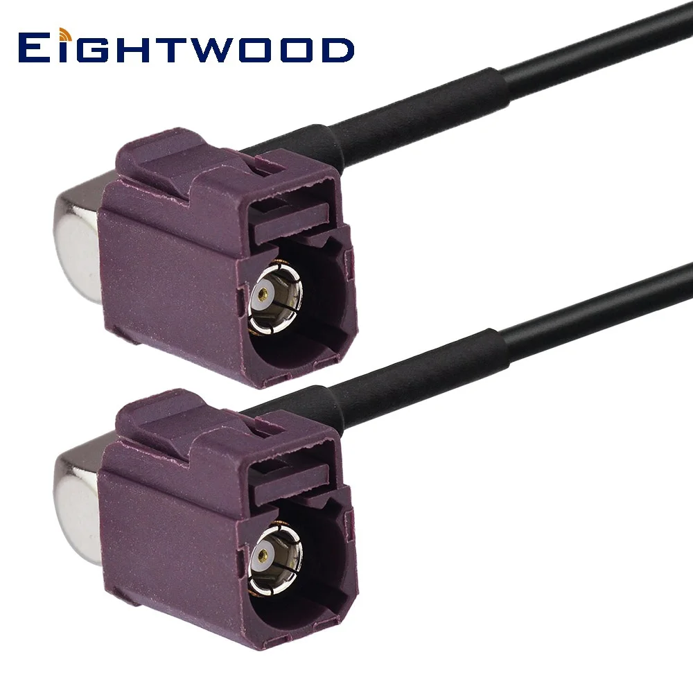 

Eightwood Fakra D Right Angle Jack to Fakra D Right Angle Jack Extension Cable RG174 Coaxial Cable 5 Meter for Car GSM Radio