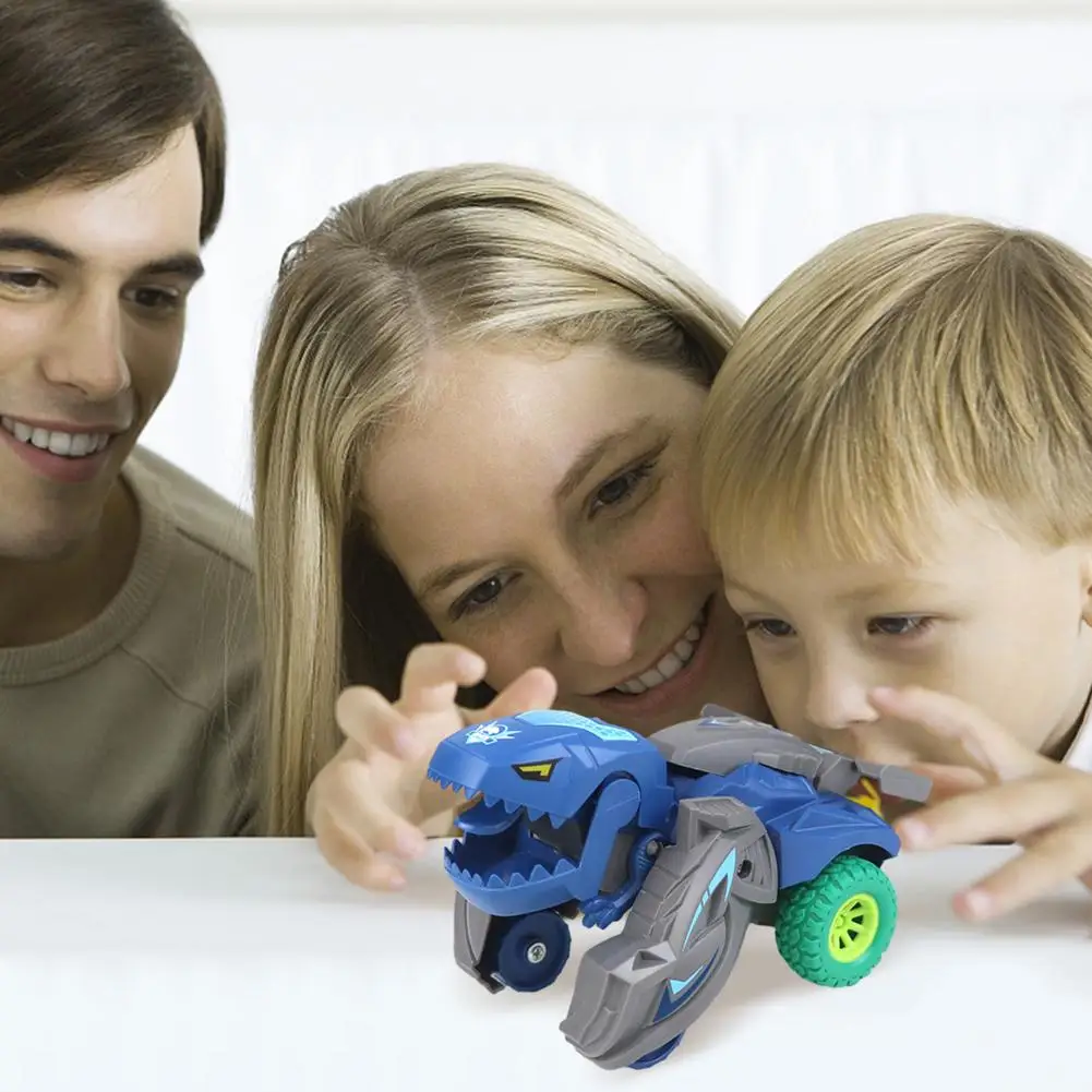 Dinosaur Toy Car Auto-Transforming Dinosaur Toy Car Dinosaur Transformer Toy Great Gift Promote Intellectual Development for Boy