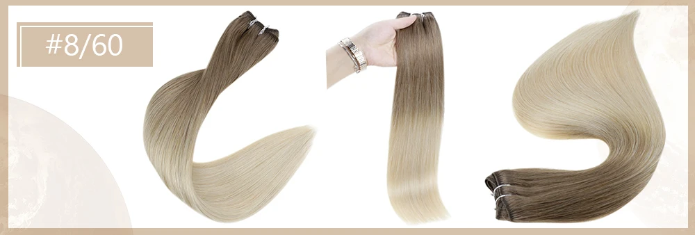 Full Shine Human Hair Weft Extensions Hair Bundles 100g Sew In Silky Straight Remy Skin Double Weft For Salon