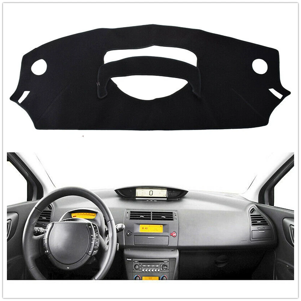 

Front Dashboard Cover Carpet For Citroen C4 Pallas C-Quatre 2004-2010 Car Dash Board Heat Proof Mat Sun Shield Pad Shade Strip