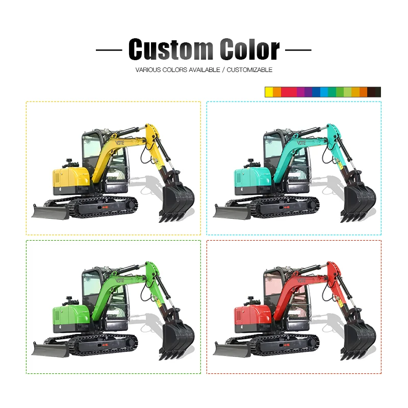 Trung Quốc Micro Xe đào đất mini 4 tôn mini Đa Năng máy đào Thủy Lực Tomica Tư Nhân vườn cây ăn trái