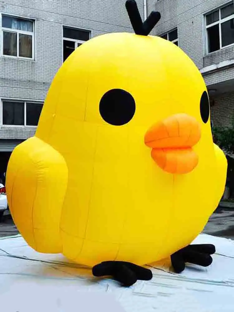 Outdoor Inflatable Chick Ballon, Lovely Inflatable Mascot Replica For Advertising Event Exhibition