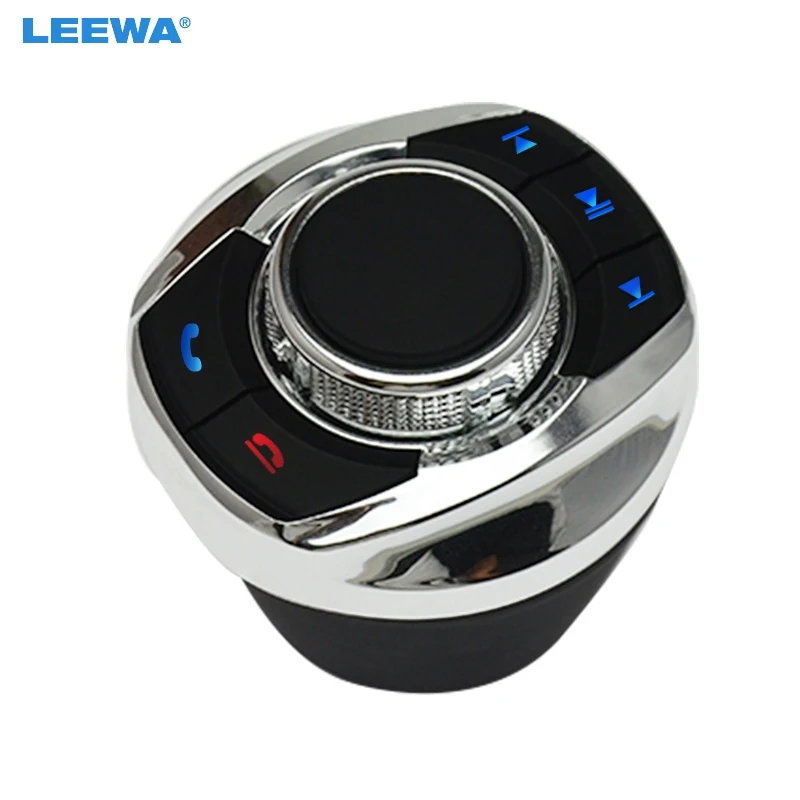 

LEEWA NEW Cup Shape With LED Light 8-Key Functions Car Wireless Steering Wheel Control Button For Car Android Navigation Player