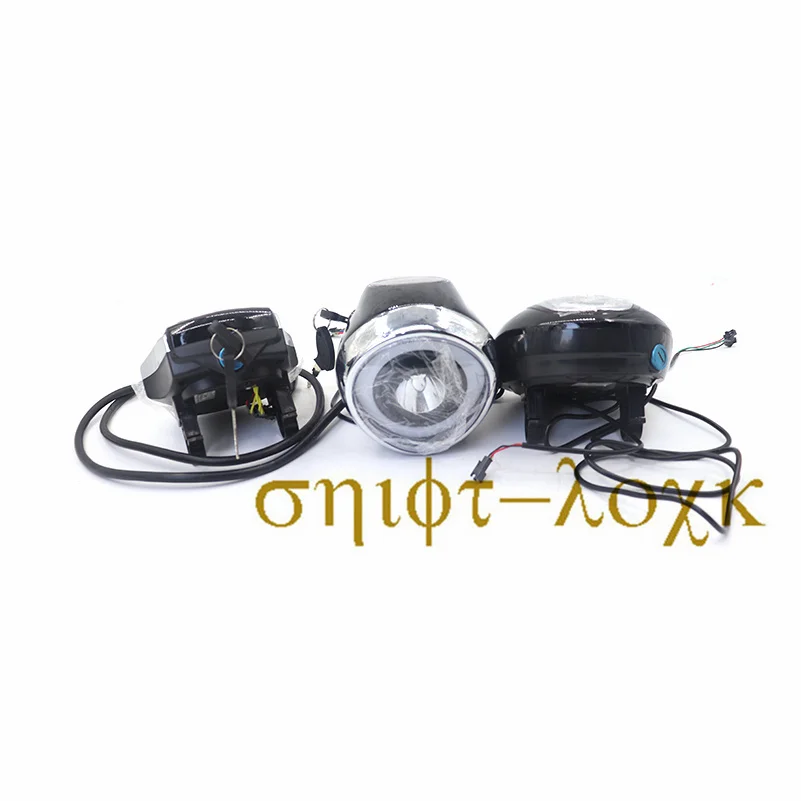 Free shipping Angel Eyes  Headlight  Lighting Spotlight High Beam LCD Screen for Citycoco Electric Scooter