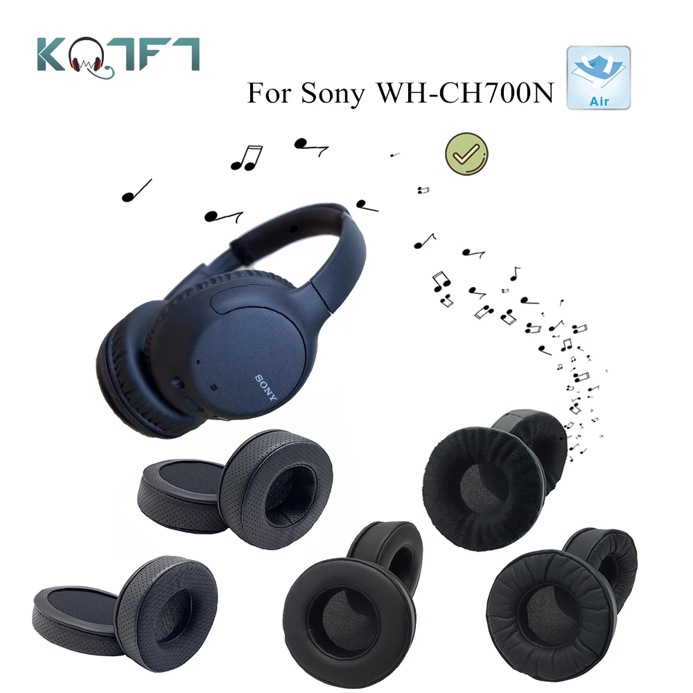 

KQTFT Velvet Breathable Absorb sweat Protein skin Replacement EarPads for Sony WH-CH700N Earmuff Cover Cushion Cups