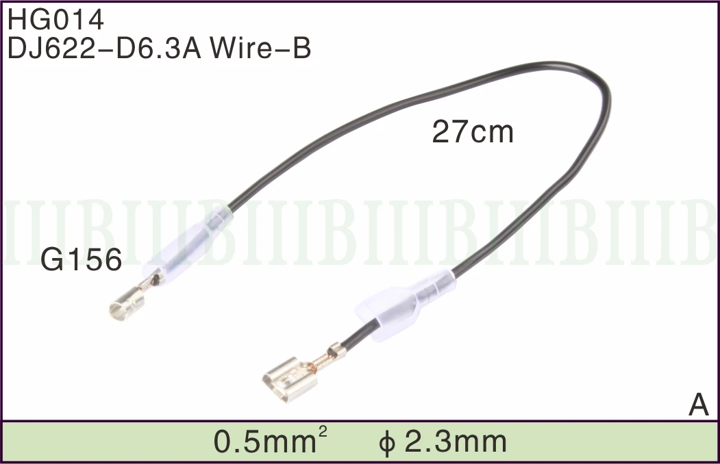 

6.3MM Plug Spring Terminal Cold Junction Can Be Equipped With Insulated Jacket Coppe DJ622-D6.3a wire b Terminal