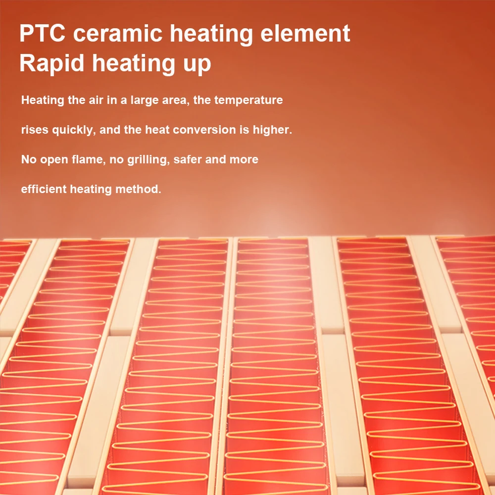 600W/300W Di Động Điện Không Gian Nóng An Toàn Và Êm Ái Ceramic Quạt Nóng 50 Chân Vuông dùng Cho Văn Phòng Phòng Ngủ Để Bàn Sử Dụng