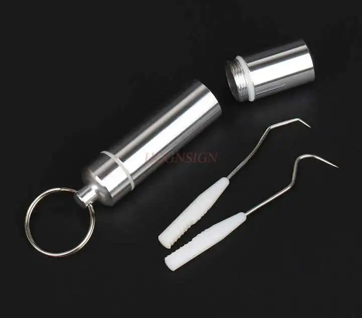 Tick Pin Portable Tick Artifact 304 Stainless Steel Toothpick Superfine Tooth Hook Mini Oral Tool Three-piece Sale