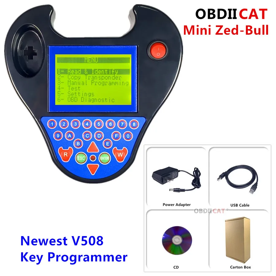 Vendita calda più recente versione V508 Super Mini ZedBull Smart Zed-Bull Key Transponder Programmer mini ZED BULL Key Programmer