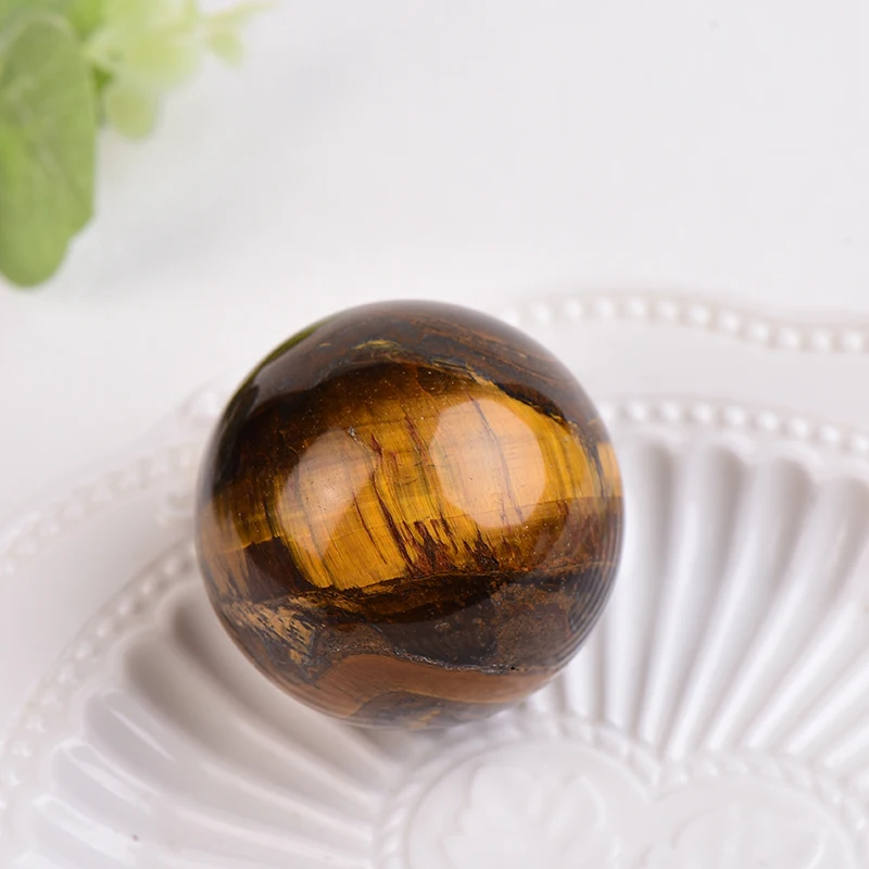 1PC Natural Tiger Eye Stones Ball Polished Ore Mineral Banded Healing Heathy Raw Gemstone Specimen Home Decor Collection Gifts