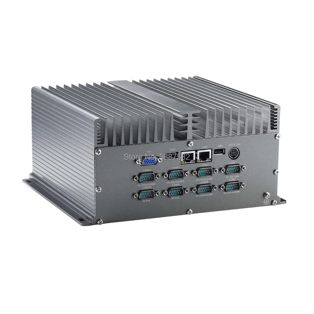 intel i7-3520M i7-3540M CPU BOX VGA+HDMI With 10*COM 6*USB Ultra Compact Size Fanless Mini PC