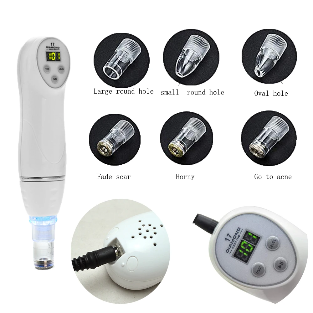 Diamond dermabrasion skin peeling beauty machine vacuum blackhead acne remove face cleaning facial Pore Cleaner equipment