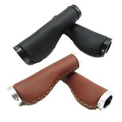 PU bicycle grips retro Comfortable Vintage durable bike Mountain bicycle Folding Bicycle grip handle Accessories bicycle parts