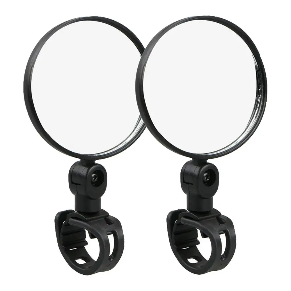 Handlebar Rearview Convex Mirror For Kugoo Electric Scooter Black 2pcs