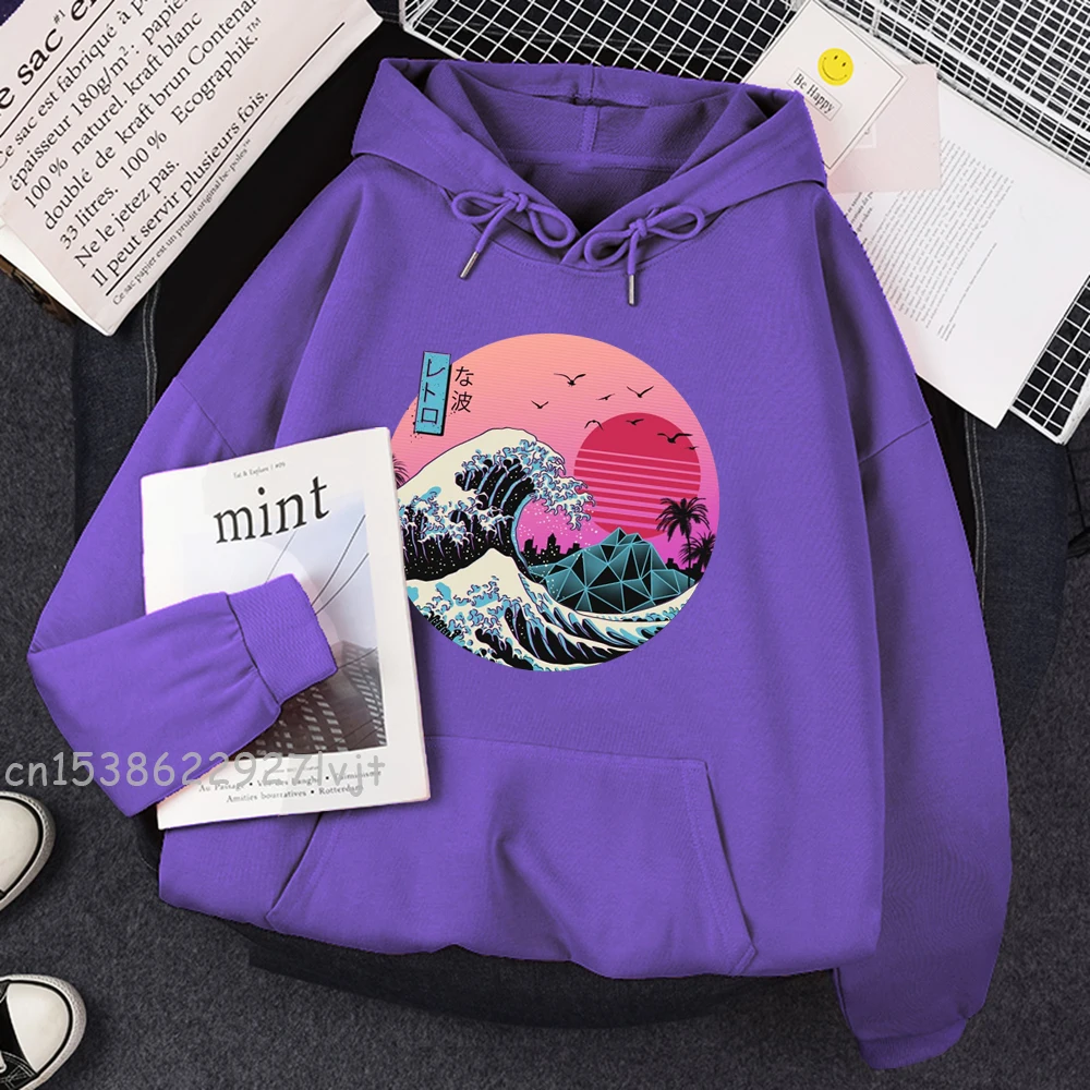 Japan Anime Cartoons Landscape Printing Hoodies Men 2021 Autumn Winter Fleece Pullover Casual Harajuku Sportswear Male Hoody