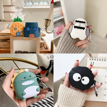 만화 귀여운 공룡 실리콘 이어폰 케이스, 샤오미 레드미 버즈 3 용, 진정한 무선 블루투스 헤드폰 보호 커버 쉘 