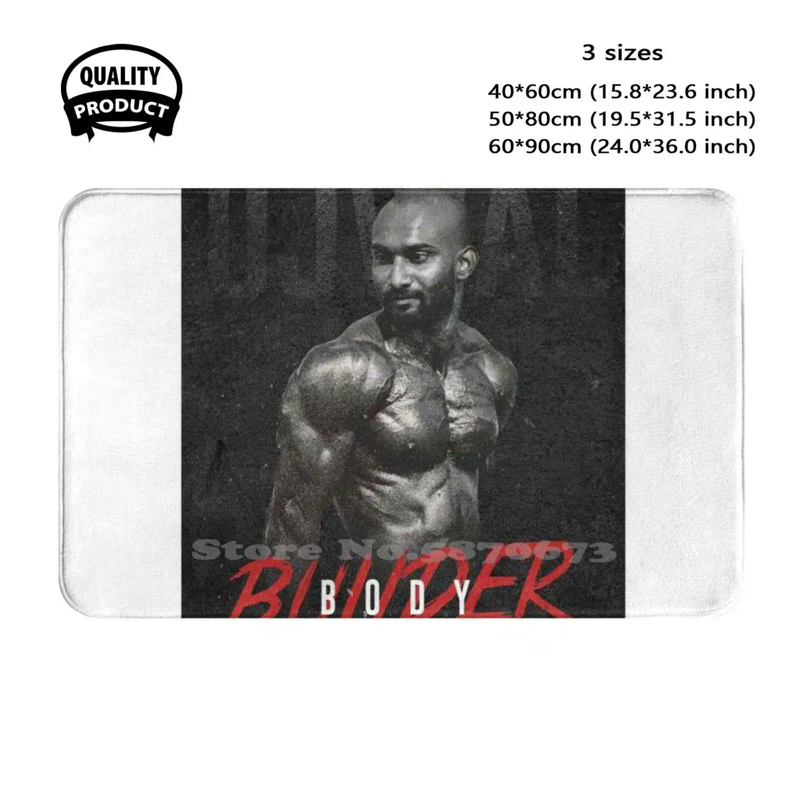 Bodybuilder Soft Cushion Home Carpet Door Mat Car Rug Bodybuilder Fitness Extreme