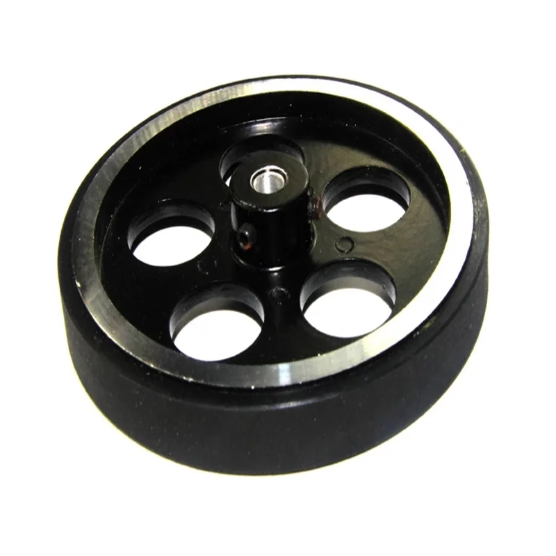 Ruota misuratrice encoder rotativo di misurazione industriale in gomma di alluminio da 2 pezzi