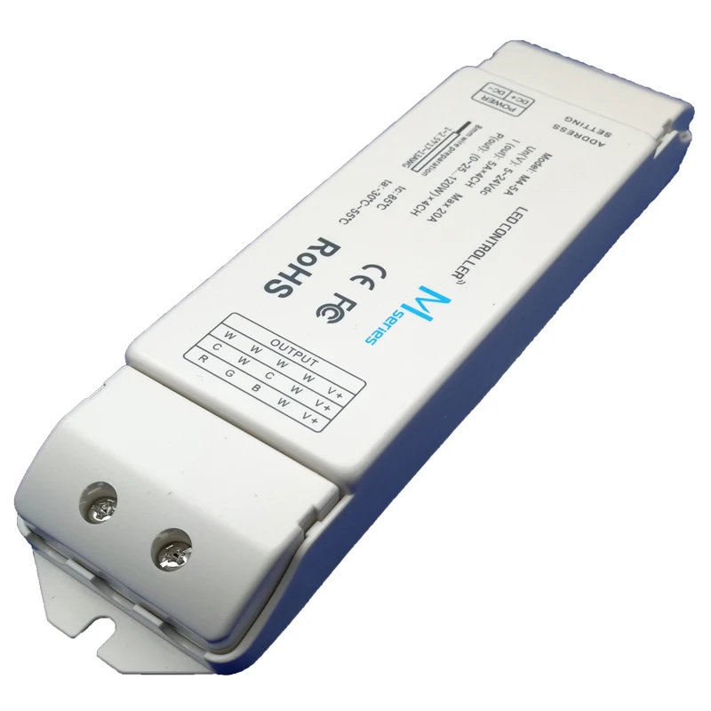 LTECH New Led RGB RGBW Controller 4 Channel Receiver 2.4G RF Wireless Remote 5A*4CH 20A 240W for 5050 3528 String Use