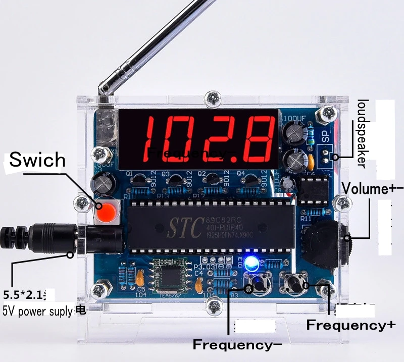 Radio diy kit FM digital radio Electronic diy soldering kit