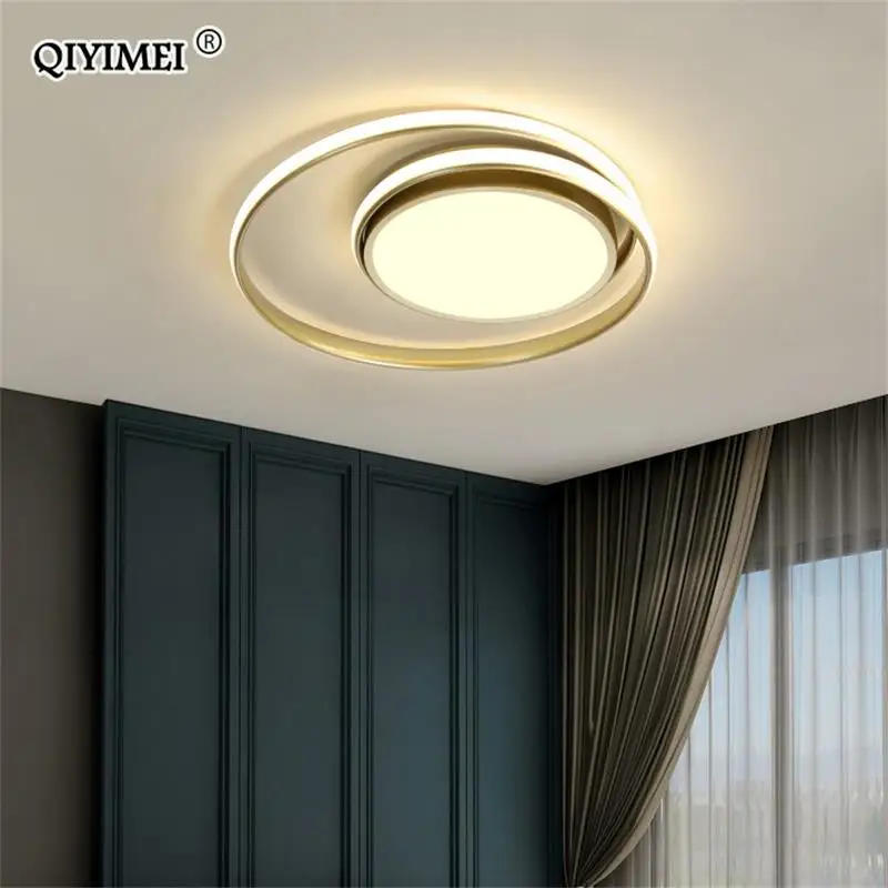 Modern Ceiling Lights LED Lamp For Living Room Bedroom Study Room White black color surface mounted Ceiling Lamp Deco AC85-265V