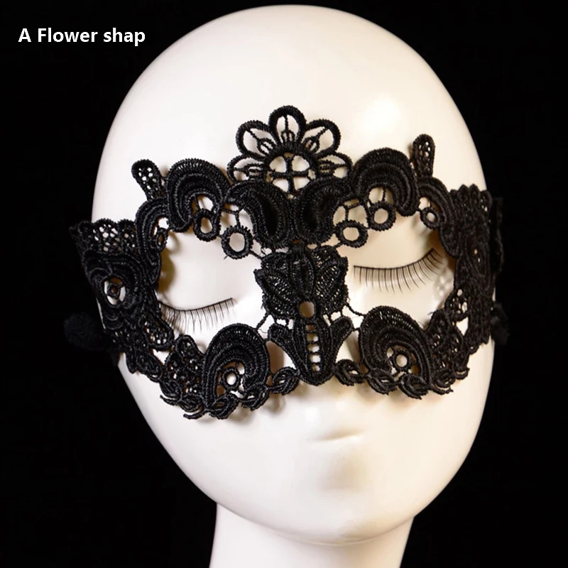 Samox Sexy Mask Blinder Blindfold Erotic Fetish Bdsm Slave Restraint Adult Game Sex Toy Product For Women Lady Black Lace Mask