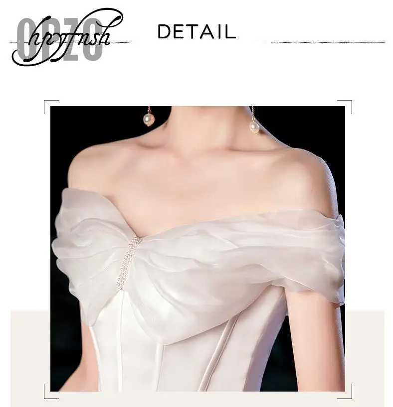 Gaun Pernikahan Sweetheart Korea Sederhana Klasik Mode Baru Ukuran Plus Off The Shoulder Bow Vestidos De Noiva 2022 Robe De Mariage