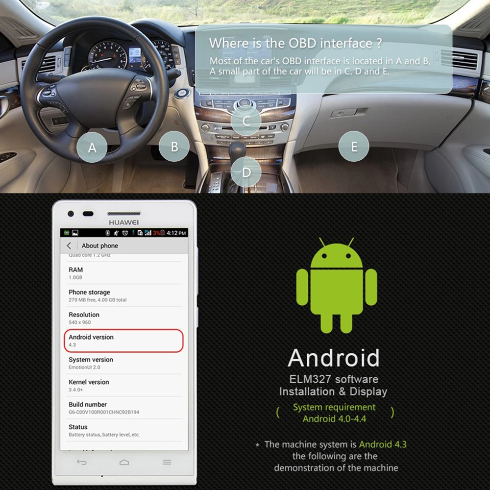 Bluetooth ELM327 OBDII Auto Diagnose Werkzeug für Android OBD2 Auto Diagnose Werkzeug Scanner ELM327 V2.1 OBD2 Code Reader – Detail 16