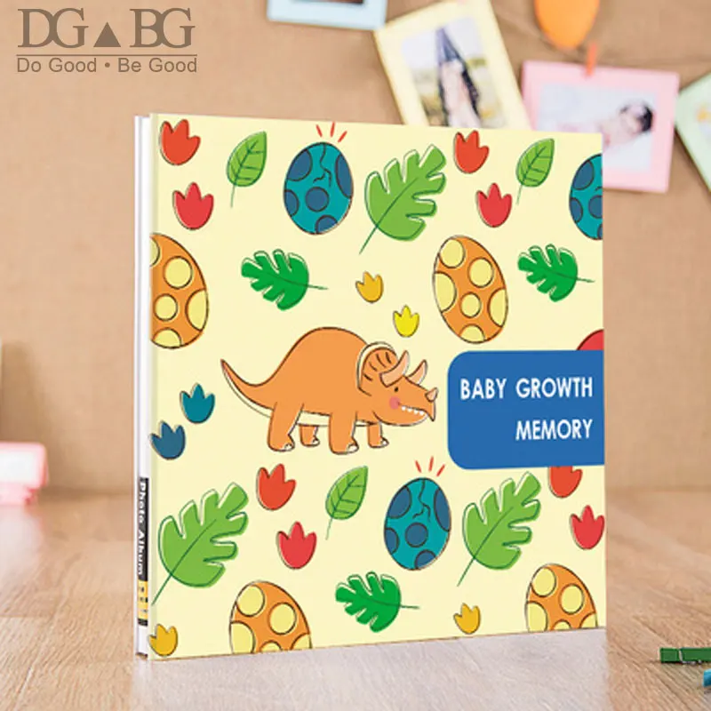 DIY Albums Customizable Christmas Gift  Photocard Book Wedding Photo Album Family Album Sticky Type baby grow Rhinoceros