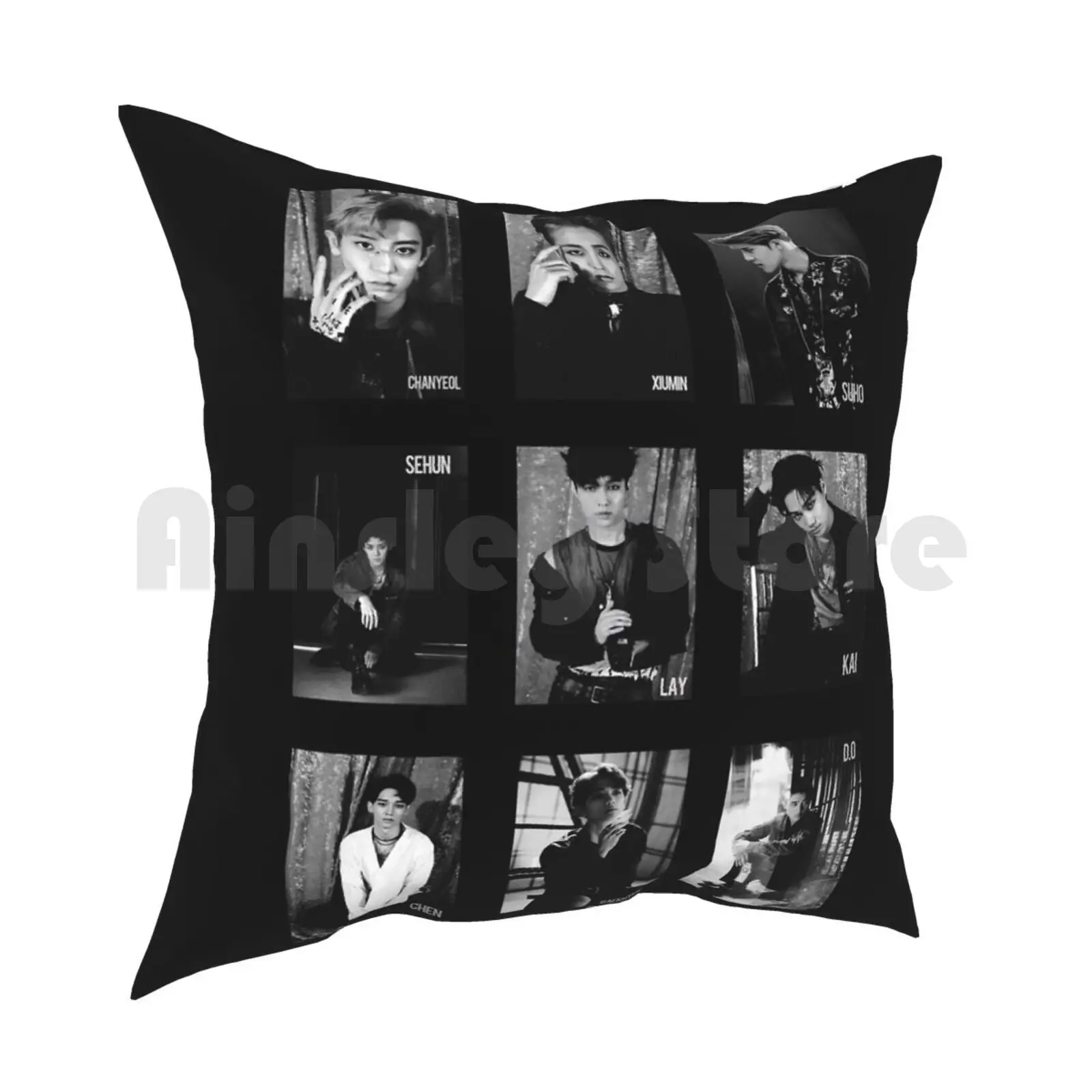 - Pillow Case Printed Home Soft Throw Pillow Repackage Sehun Suho Do Xiumin Kai Chanyeol Chen Lay Ye Kpop Korean Music