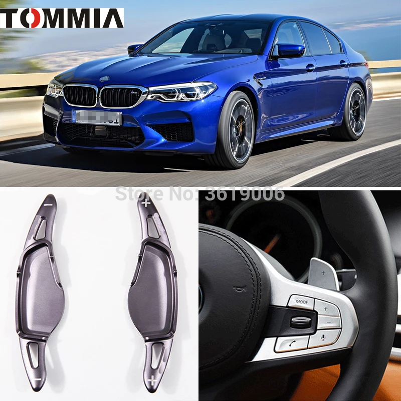 

2 шт., алюминиевый рычаг переключения передач на руль для BMW M5 2018