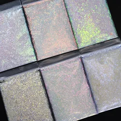 50 g/worek 3D ultra-cienki holograficzny nieregularne Glitter płatki DIY AB kolorowe świecący Manicure Spangles Nail Art cekiny TG #13