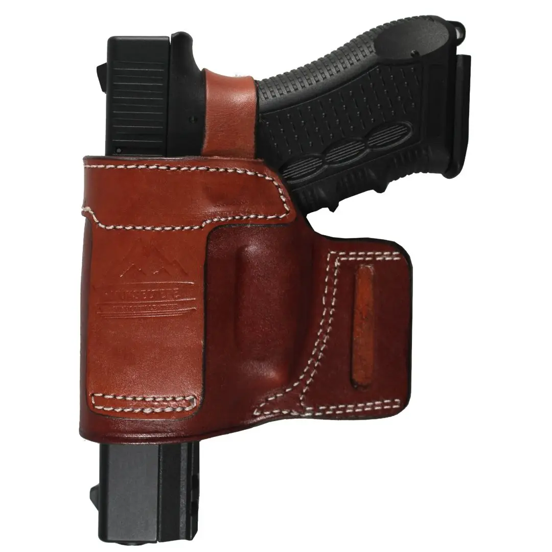 YT HOBBY Canik TP9 SFX Real Leather With Retention Strap OWB Carry Fast Draw Handmade Pistol Firearm Gun Holster Pouch