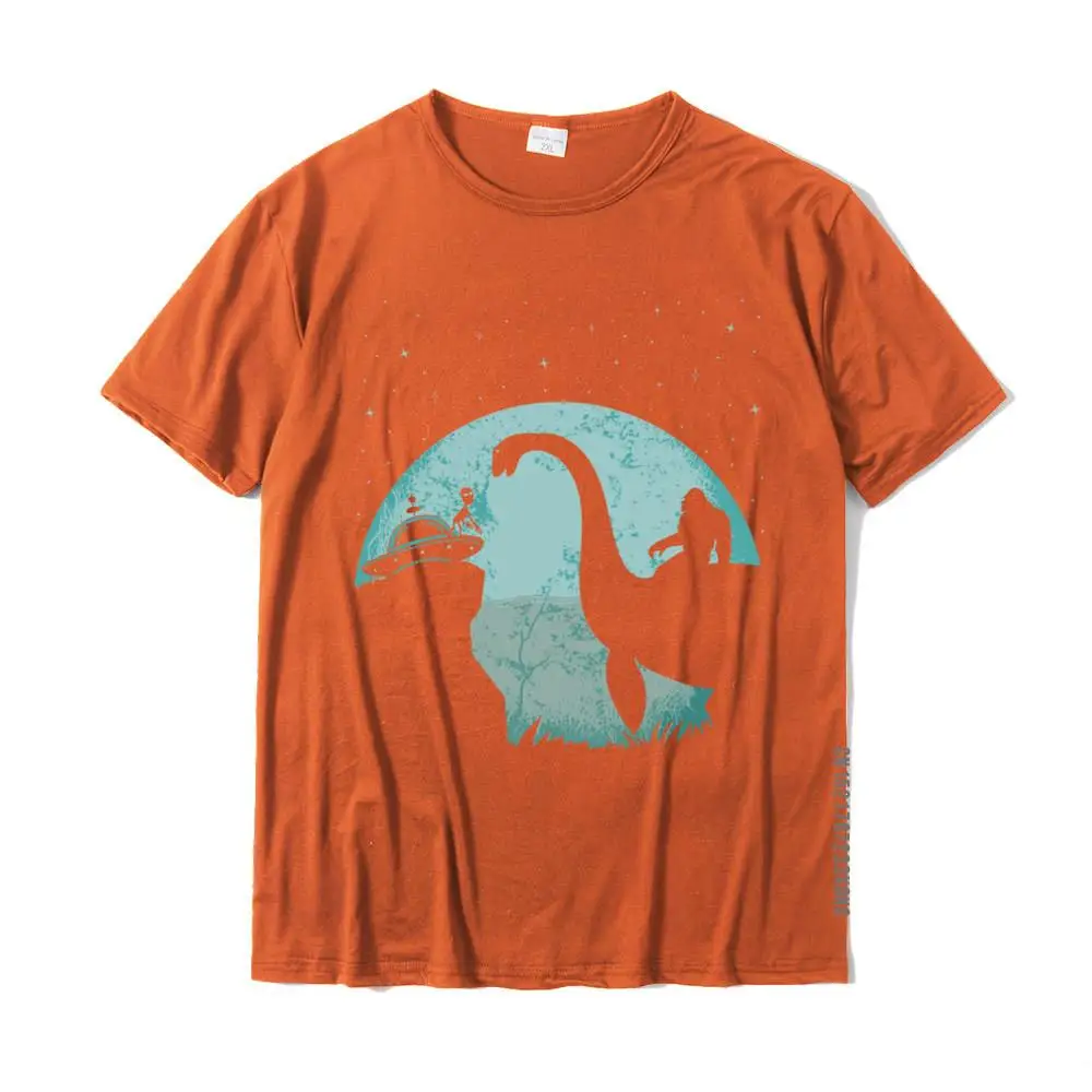 Bigfoot jazda Loch Ness potwór Sasquatch Ufo porwanie Hip hop prosty styl topy koszula rodzina bawełna męskie Top t-shirty