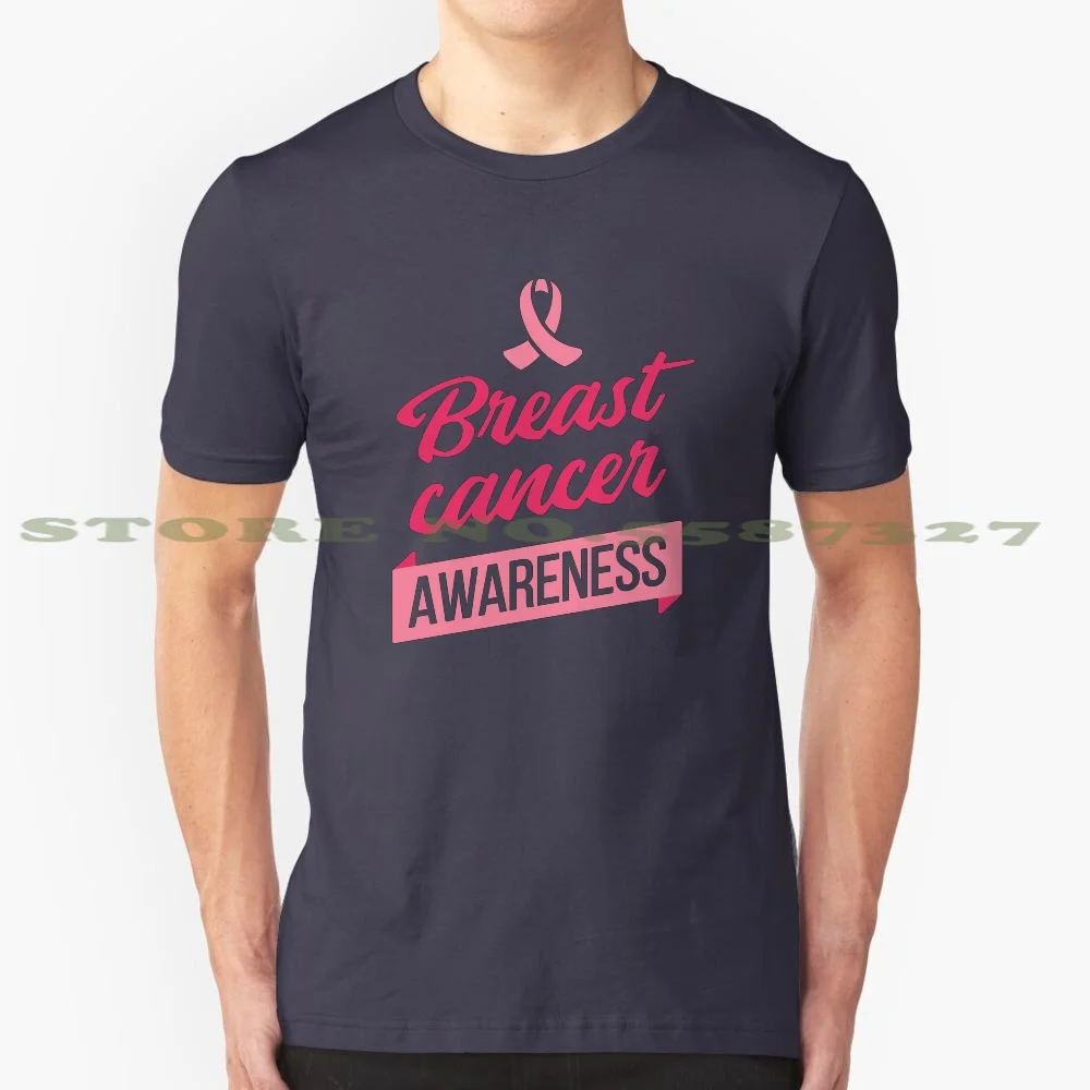 Breast Cancer Awareness 100% Cotton T-Shirt Struggle Winner Survivor Breast Cancer Awareness October Month Pink Bow Fighter