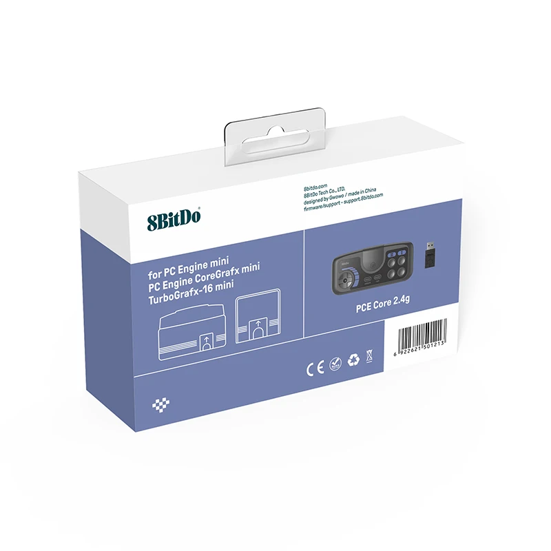 8BitDo PCE Core 2,4G Wireless Gamepad Controller für PC Motor Mini PC Motor CoreGrafx Mini TurboGrafx-16 Mini für Schalter – Detail 15
