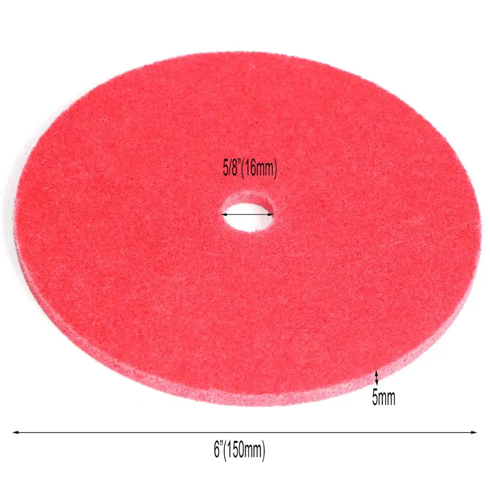 Roda de polimento de fibra de nylon, 1 peça, sem costura, 7p, 100 #